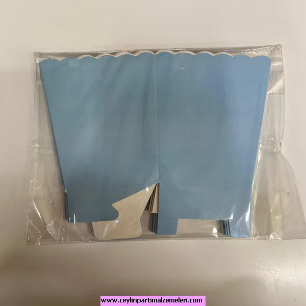 Açık Mavi Popcorn Kutusu